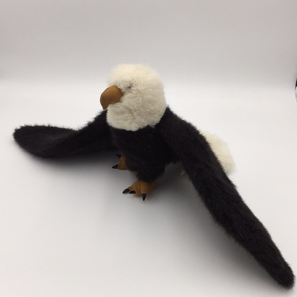 Folkmanis Puppets Bald Eagle Bird Hand Puppet Plush Stuffed Animal 28"